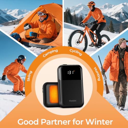 Rechargeable Electric Hand Warmers with Heat Levels and Display S154