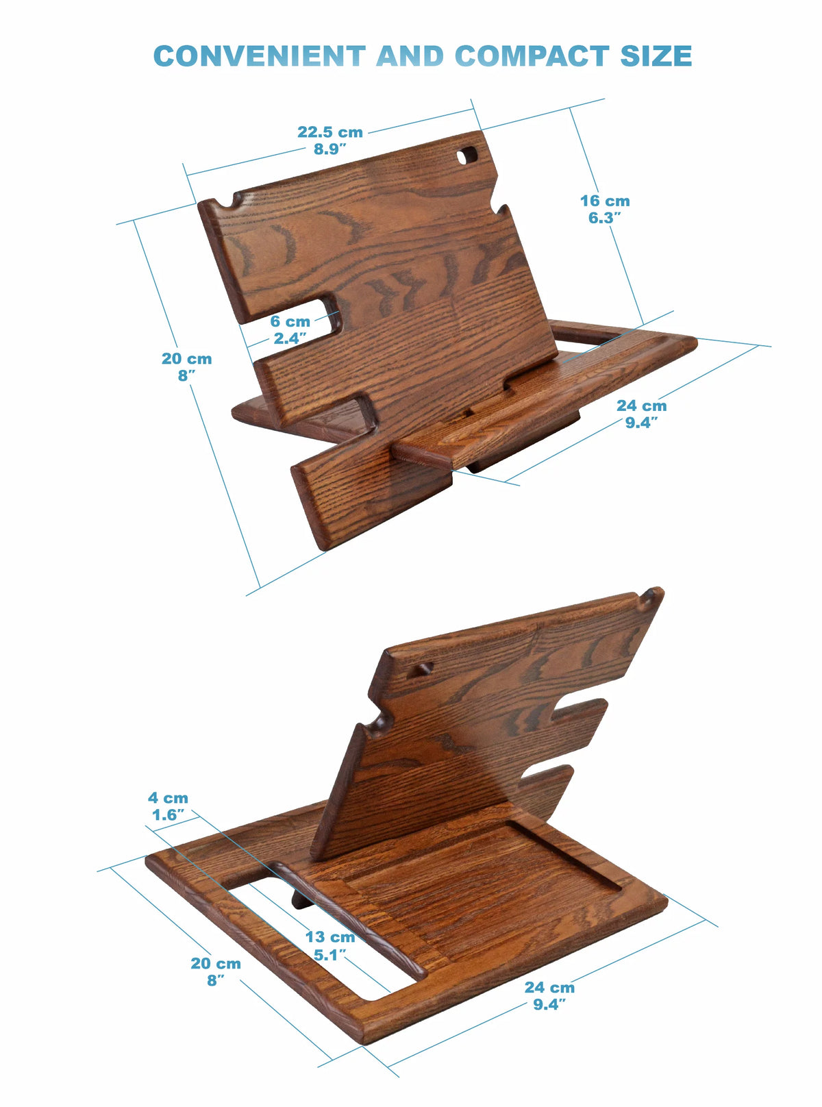 Wood Phone Docking Station Key Holder Wallet Stand Watch Organizer H640545