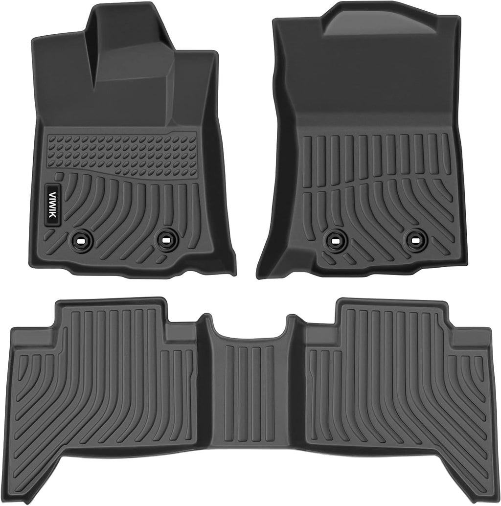 Black TPE Car Floor Mats Full Set Y730