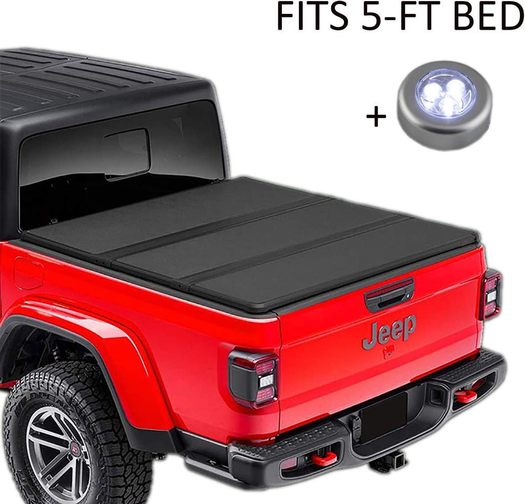 Soft Tri Fold Truck Bed Tonneau Cover for Jeep Gladiator JT Pickup L80421