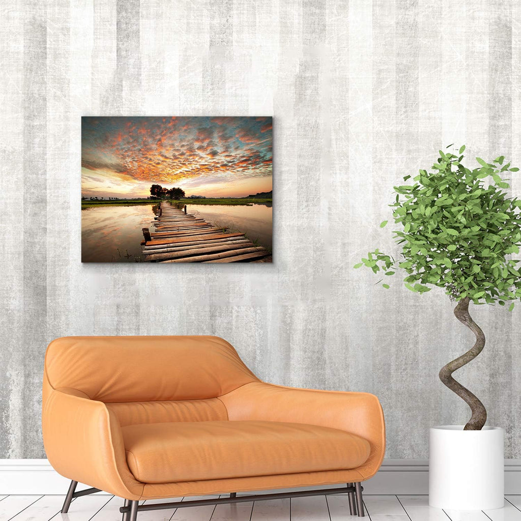 Landscape Art Print on Canvas, 18” x 24” x 1 Panel I192