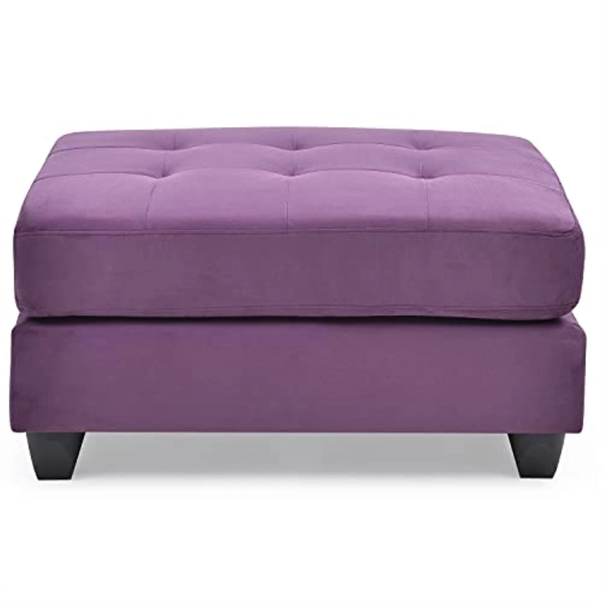 Purple Microsuede Ottoman U792529