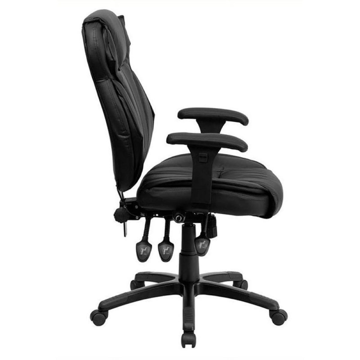 High Back Leather Executive Office Chair in Black A4932