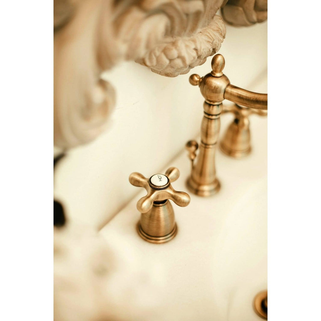 Matte Black Widespread Bathroom Faucet B5938