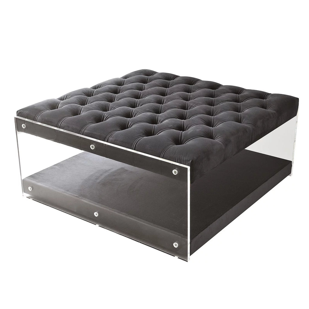 Velvet Contemporary Coffee Table Ottoman P721