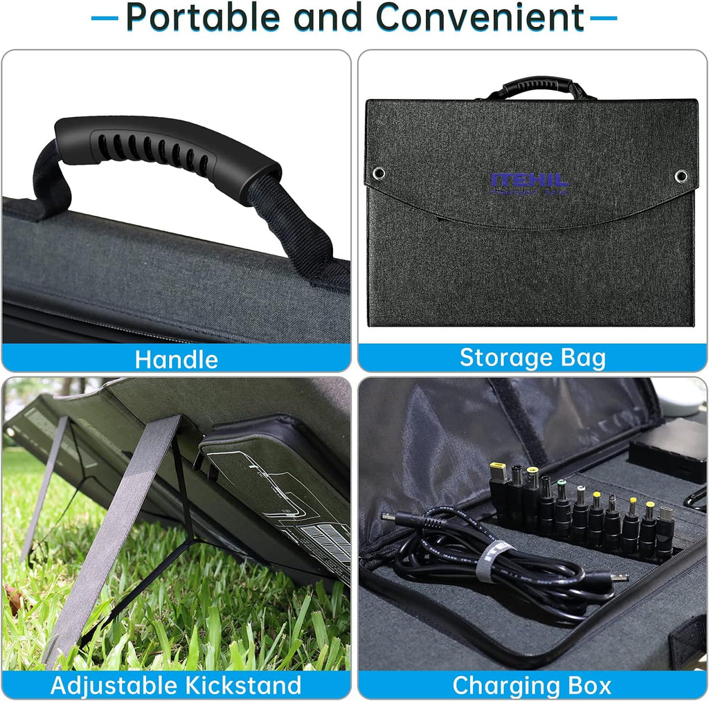 100W 18V Monocrystalline Portable Solar Panel Charger N843