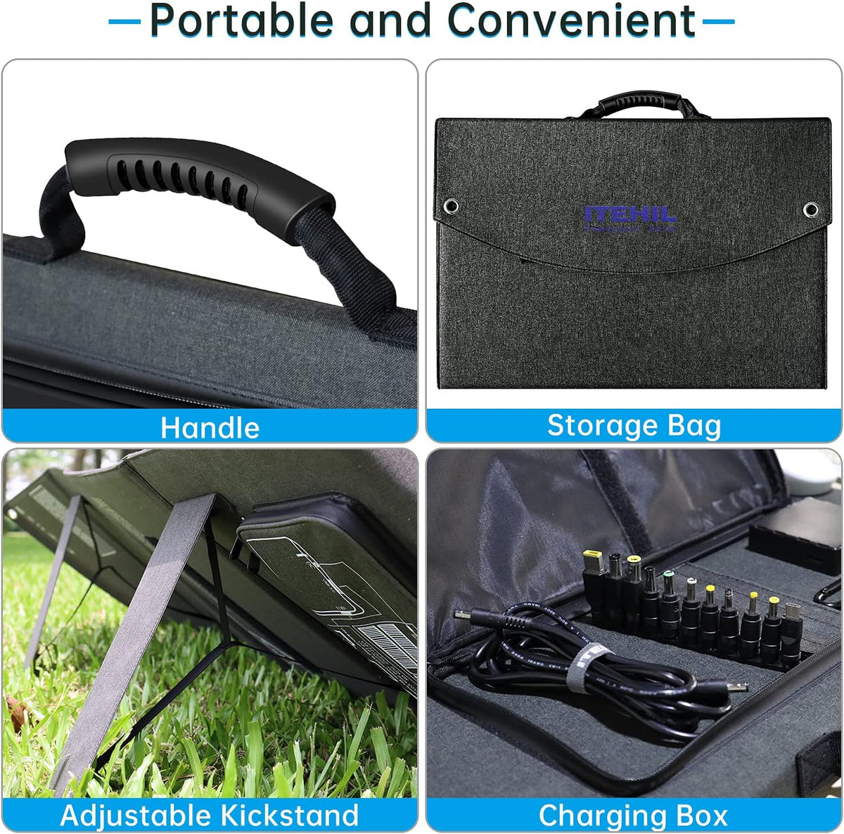 100W 18V Monocrystalline Portable Solar Panel Charger N843