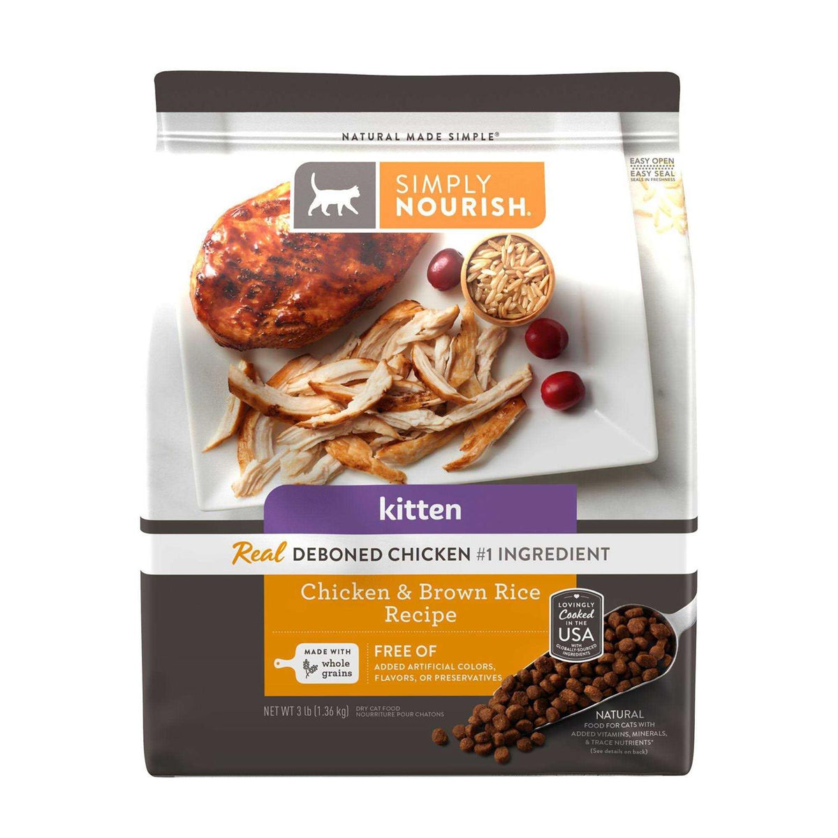 Chicken and Rice Dry Cat Food P192