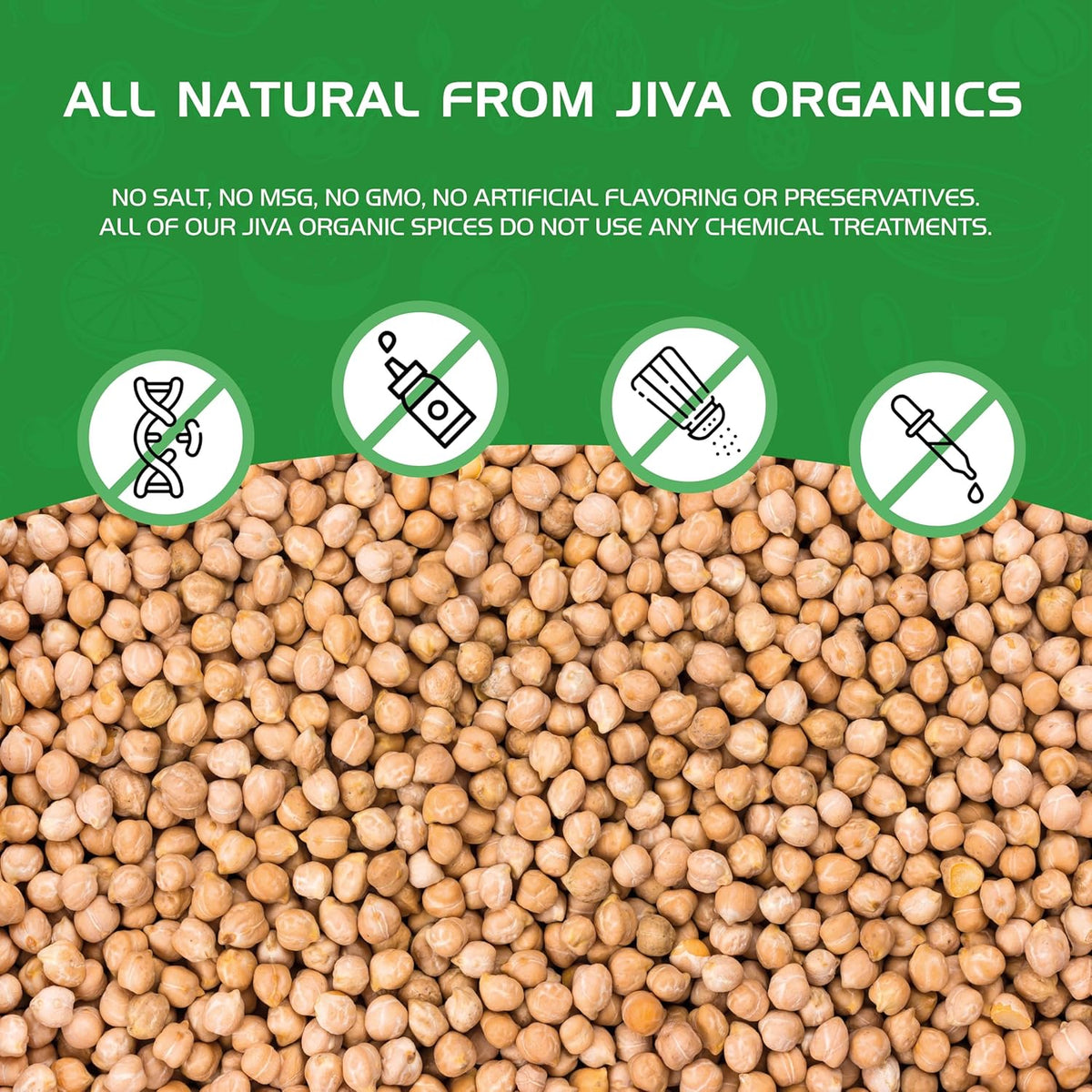 Organic Raw Chickpeas 4 LB B672
