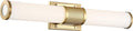 LED Vanity Brushed Brass with Frosted Lens L11492