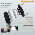 White 12Pods LED Rock Lights with 23FT Harness Fuse Switch Kit V441947