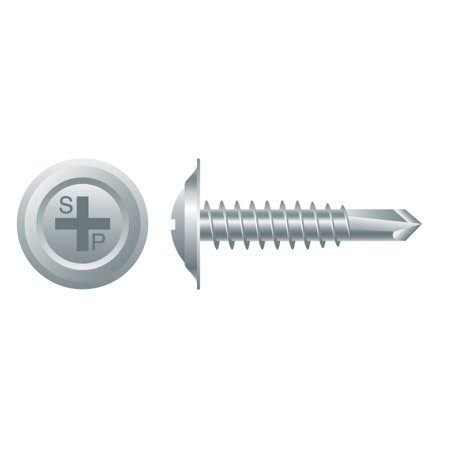 Zinc Plated Phillips Oval Head Self-Drilling Screws D4235