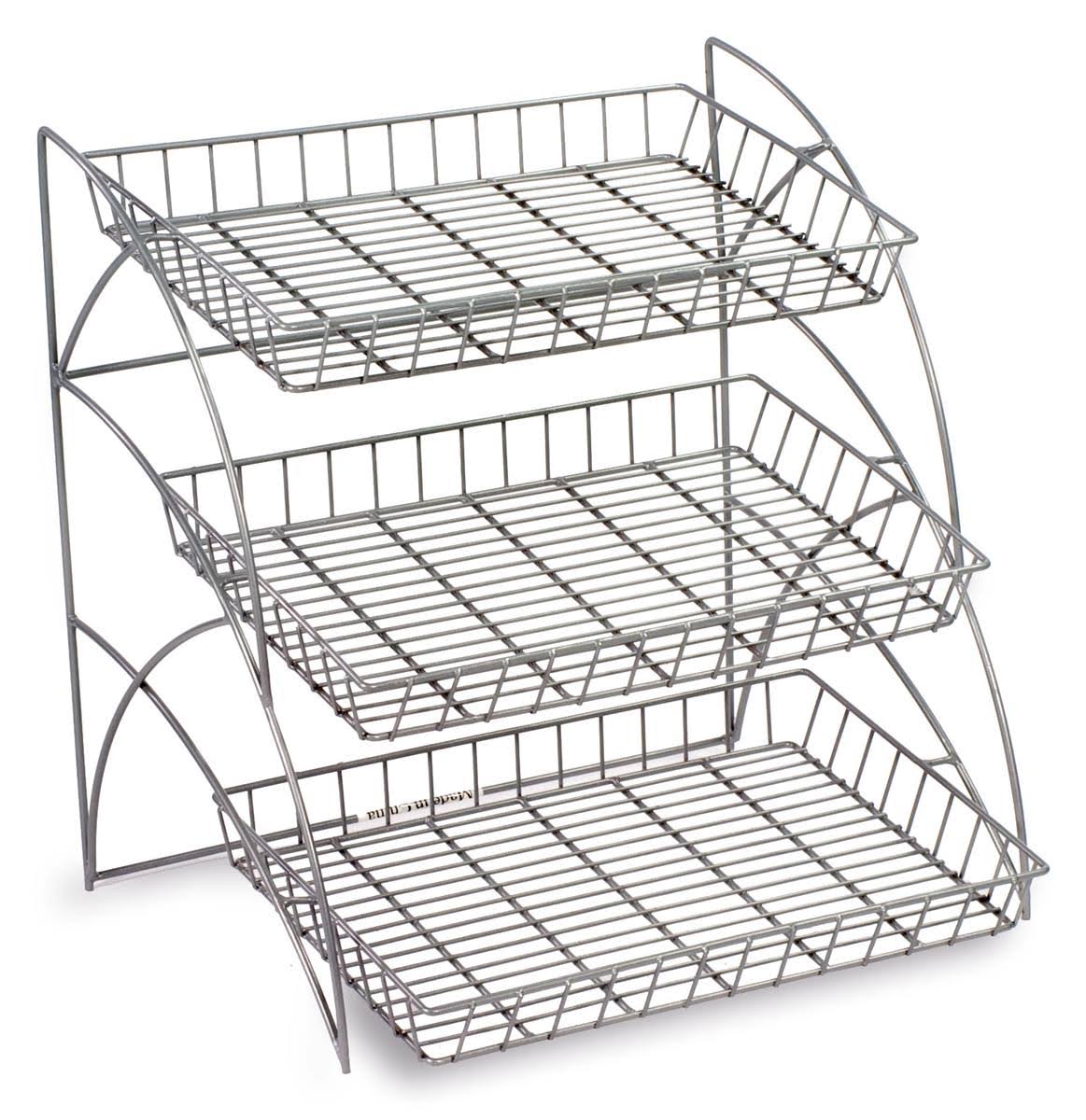 3-Tier Wire Shelving Display Rack S17422