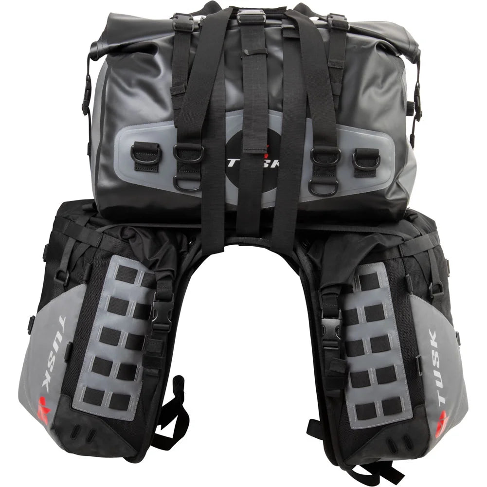 Rackless Luggage System with Medium Dry Duffel Tail Bag Standard Heat Shield P6303