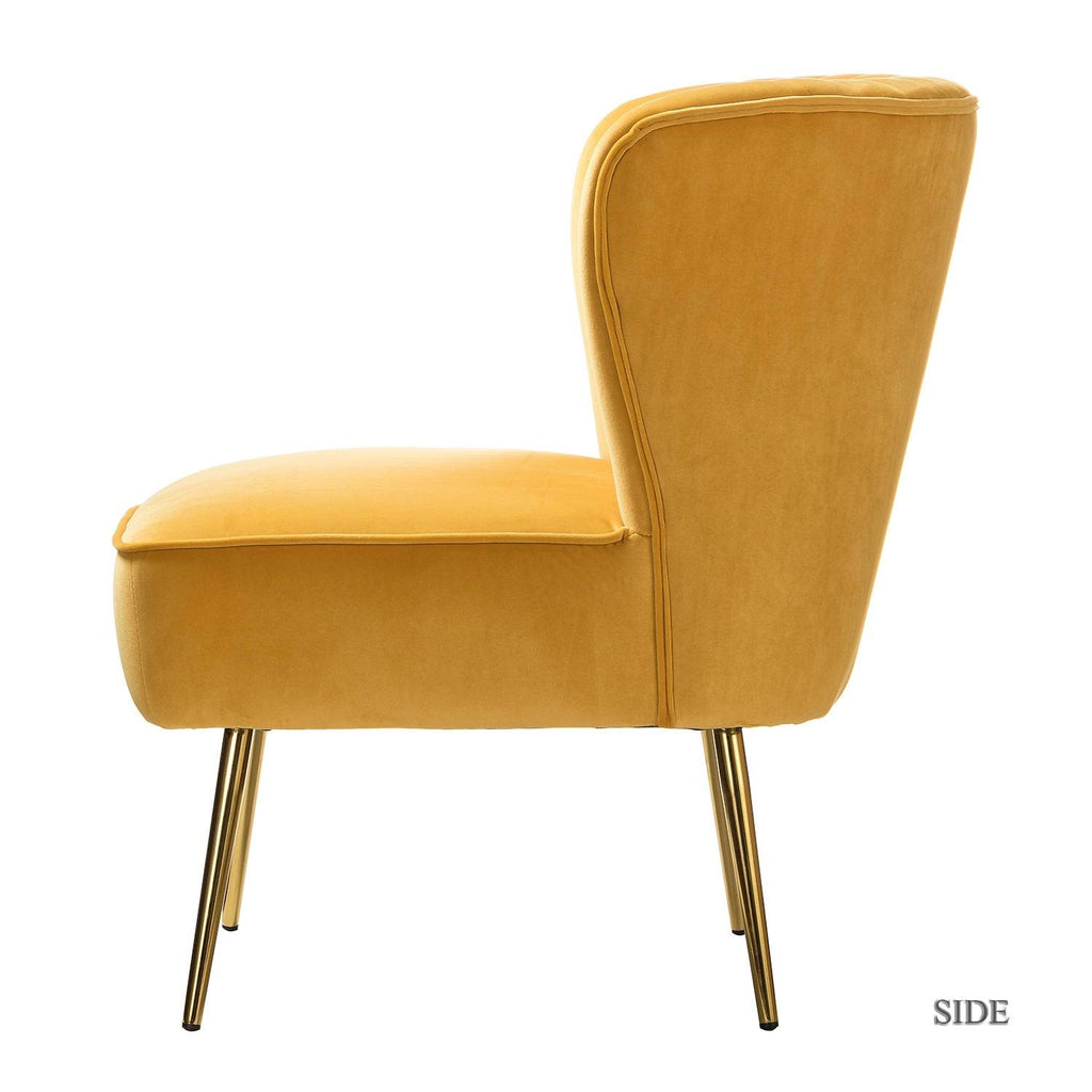 Yellow Side Chair Set of 2 U92495