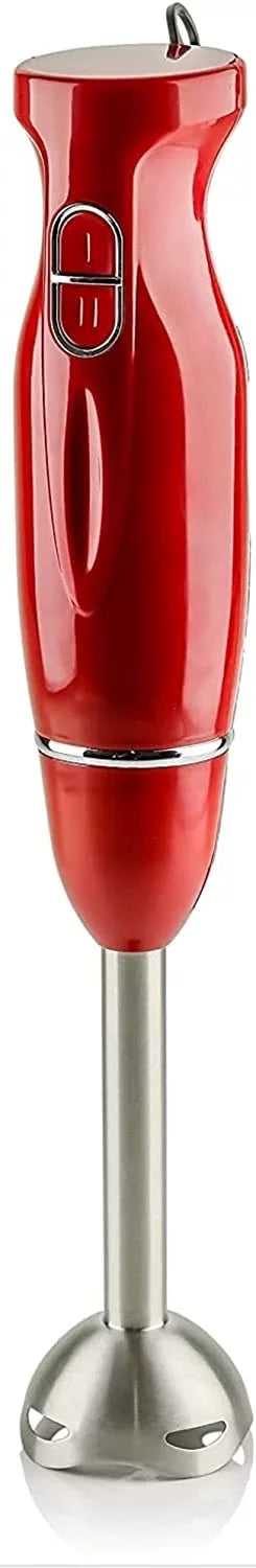 Red Electric Immersion Hand Blender 300 Watt with Stainless Steel Blades T206