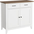 Ivory White Kitchen Storage Cabinet with Drawers and Doors G8232