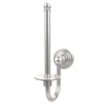 Satin Chrome Upright Toilet Tissue Holder Q5457