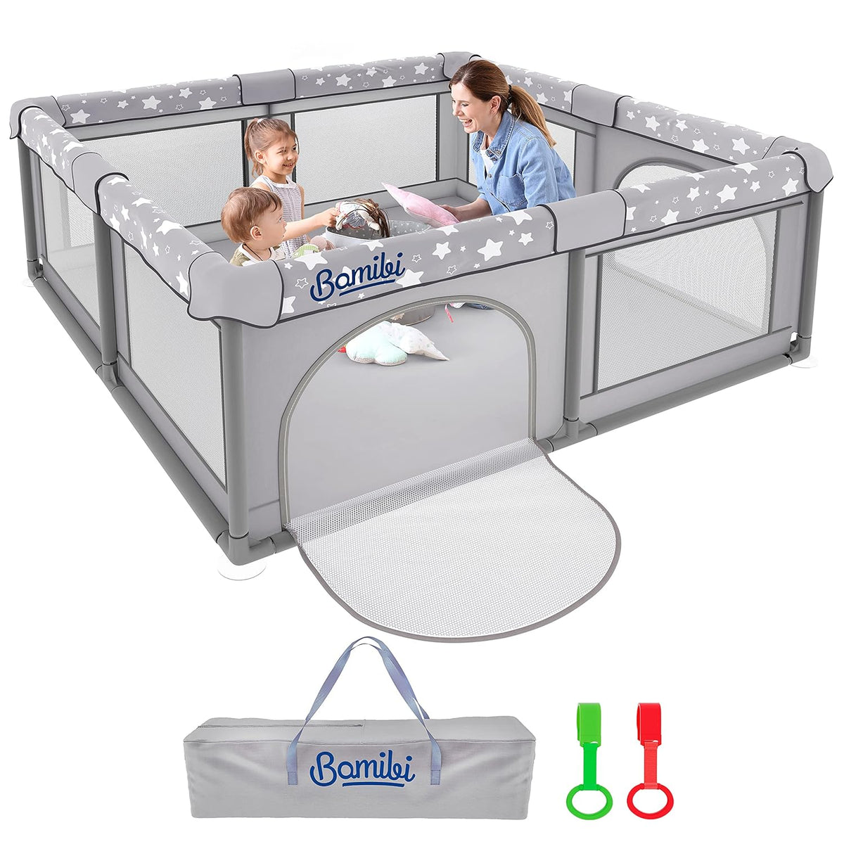 X-Large Foldable Portable Baby Playpen with Carry-Case Y6021