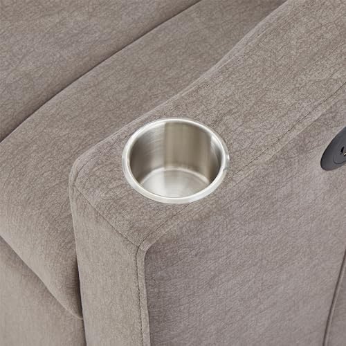 Beige 3 in 1 Convertible Single Sofa Bed Lounger Chair with Pillow and Adjustable Backrest V26782