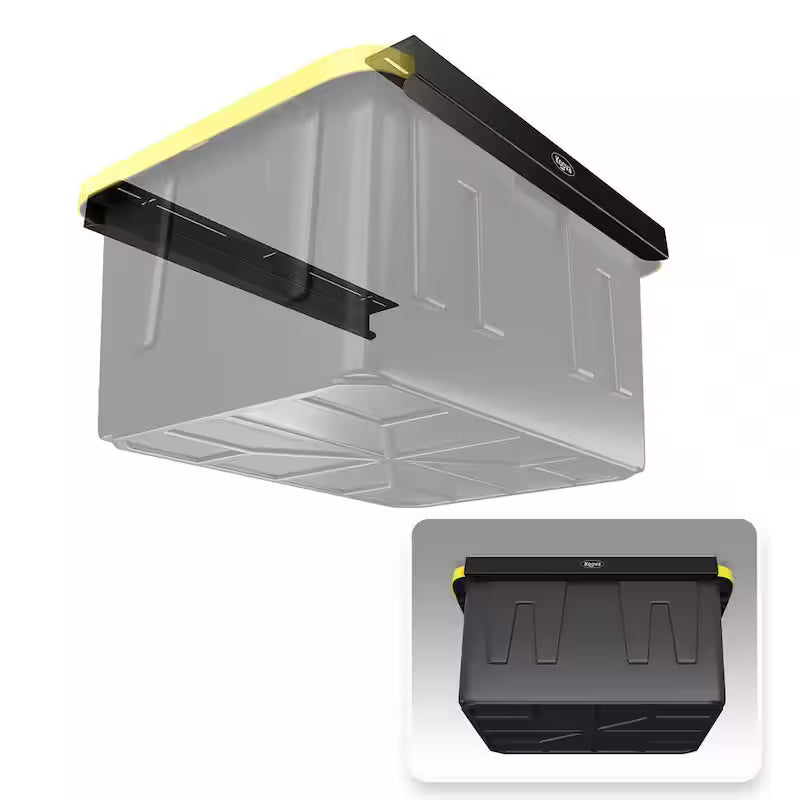 Black Adjustable Height Overhead Garage Ceiling Mounted Storage Unit U888