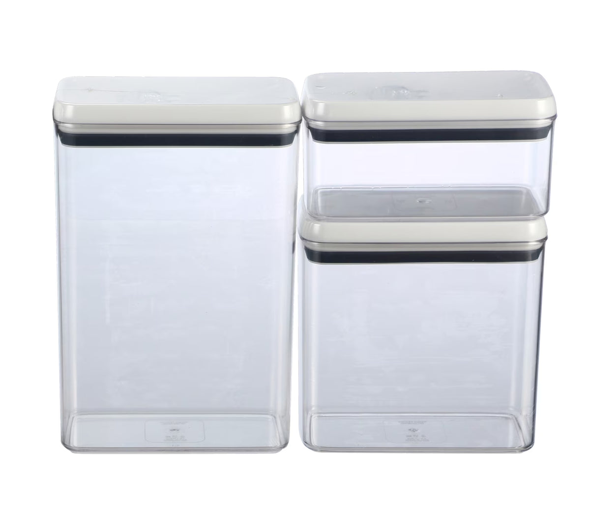 Canister Pack of 3 Rectangular Food Storage Container Set L311