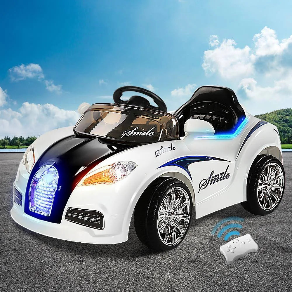 Black & White Kids Ride on Car B4580