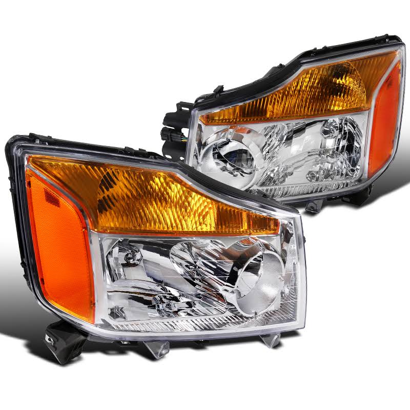Chrome Crystal Headlights C8479