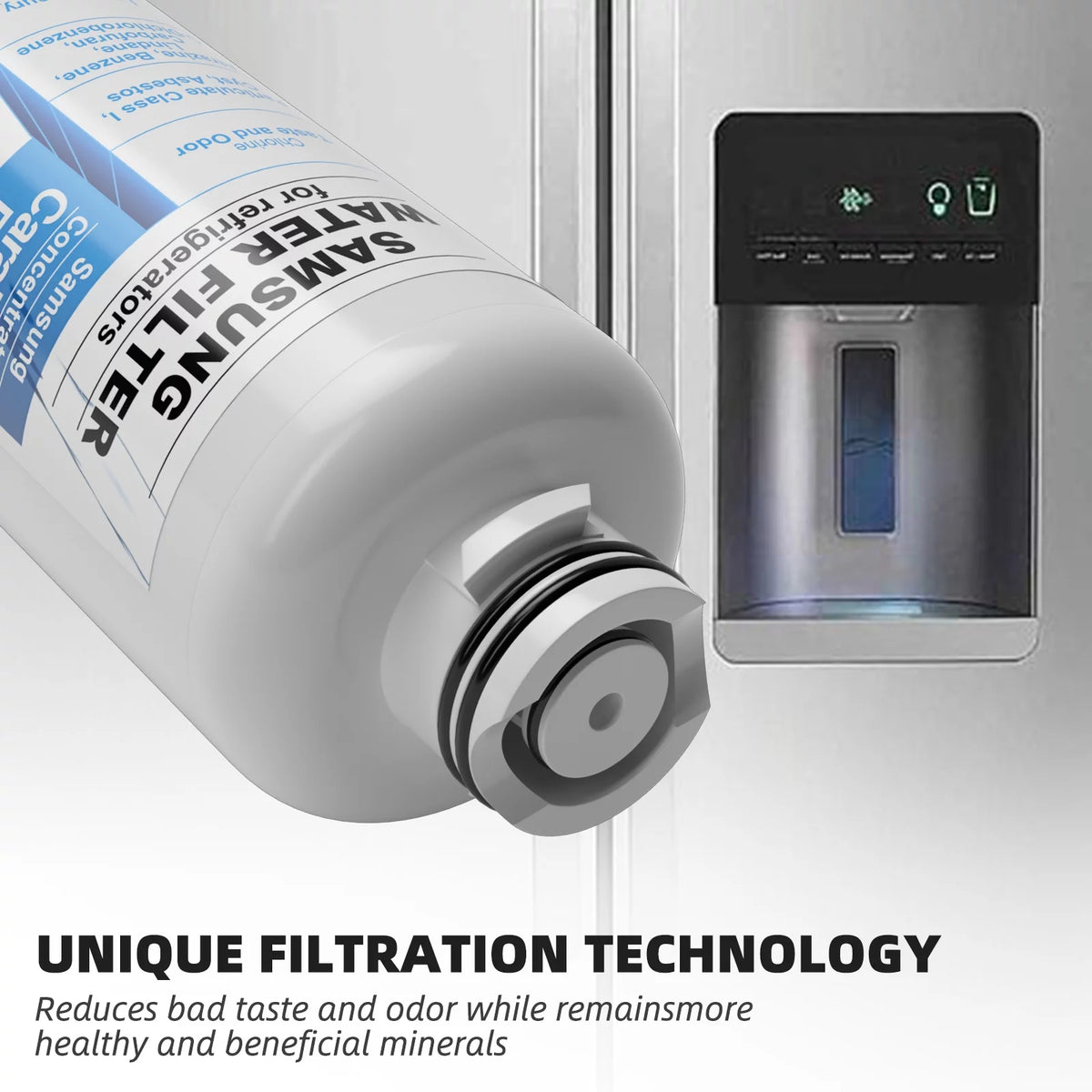 2 Pack Refrigerator Water Filter Replacement D520