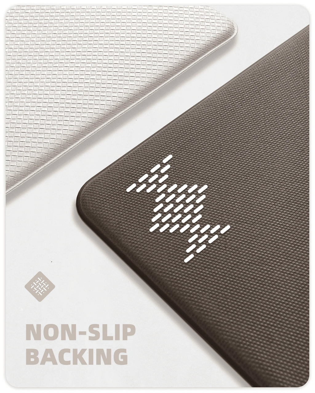 Anti Fatigue Kitchen Mat 2 Pieces Non Skid Washable Gray T4065