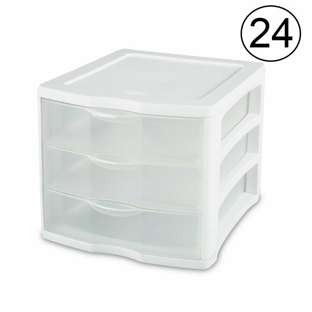 3 Storage Drawer Organizer Cabinet (24 Pack) X79462