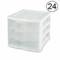 3 Storage Drawer Organizer Cabinet (24 Pack) X79462