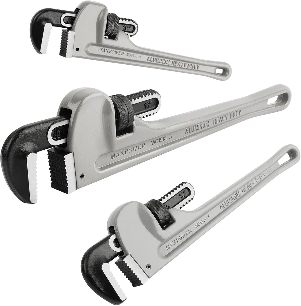 36-inch Straight Aluminum Pipe Wrench, Pack of 2 I17517