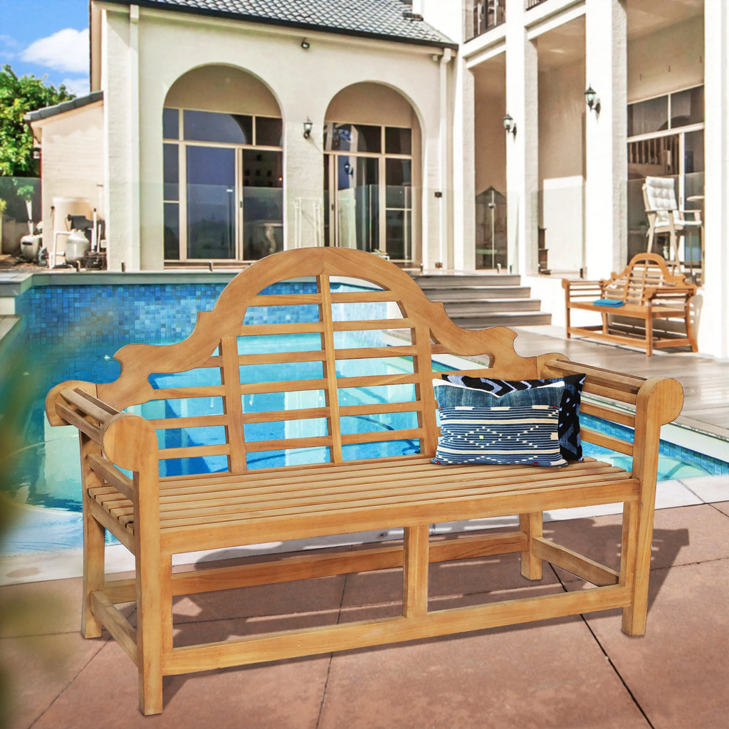Teak Wood Outdoor Bench A790954