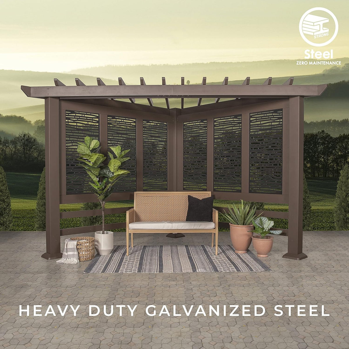 Steel Cabana Pergola H857895