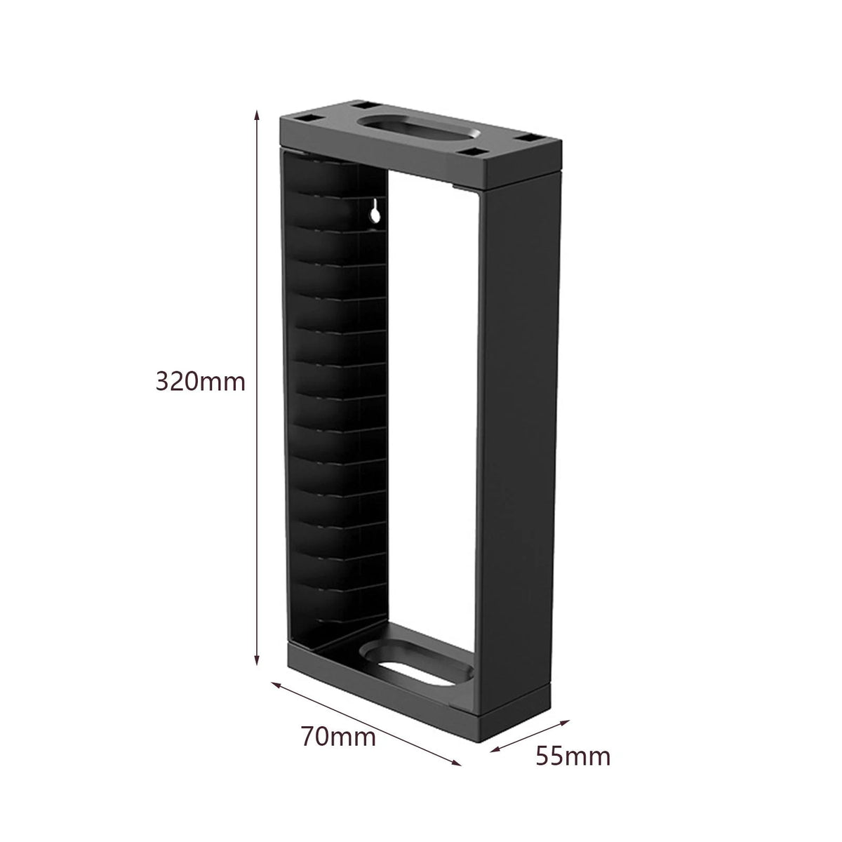 Game Disk Storage Rack Wall Mounted Vertical Large Capacity Display Shelf Holder H1827