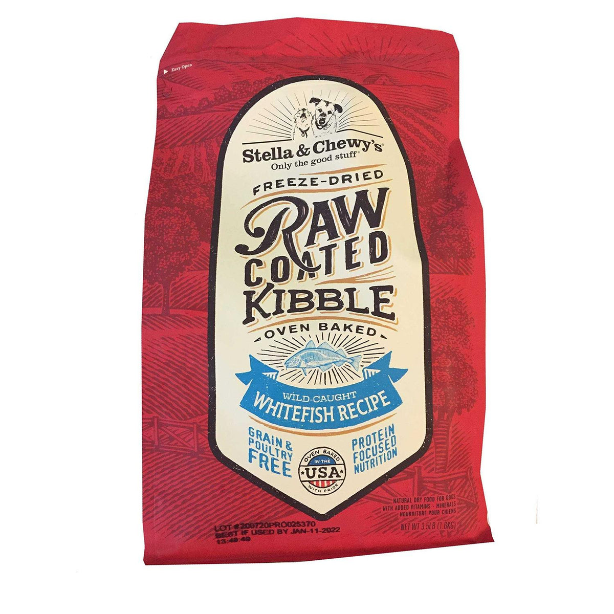 Raw Coated Whitefish Dog Kibble E687