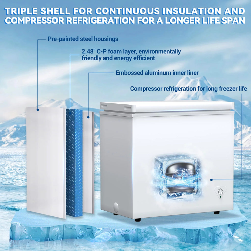 7 Cu. Ft. Chest Freezer with Removable Basket N117
