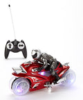 Red 27 MHz Remote Control Stunt Motorcycle I3305