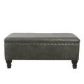 Large Storage Bench with Nailhead Trim A456187