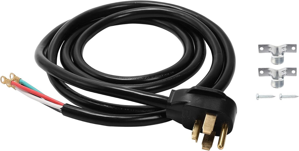 14-30P 4 Prong 10 Feet 10 AWG 30 Amp Dryer Cable Cord, Pack of 2 P503
