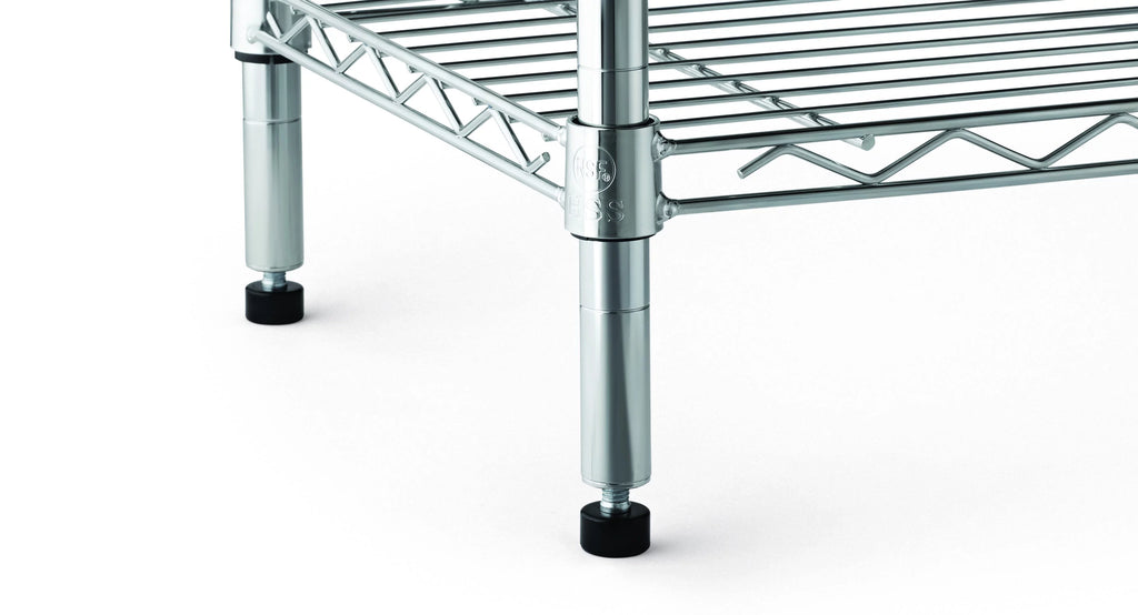 6-Shelf Freestanding Wire Shelf Unit Chrome R156