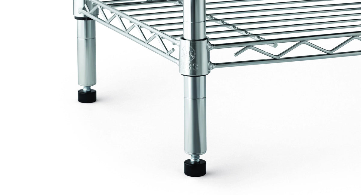 6-Shelf Freestanding Wire Shelf Unit Chrome R156