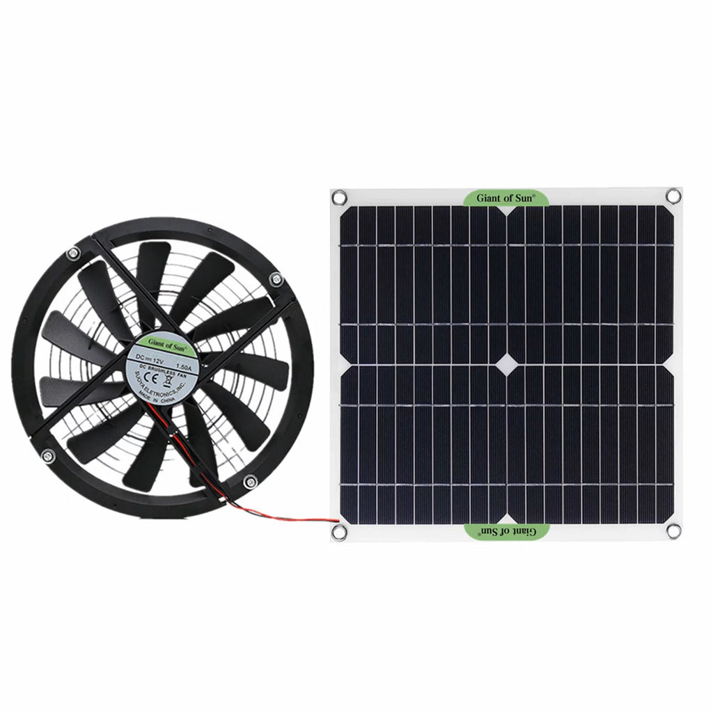 10 Inch Solar Powered Fan O3347