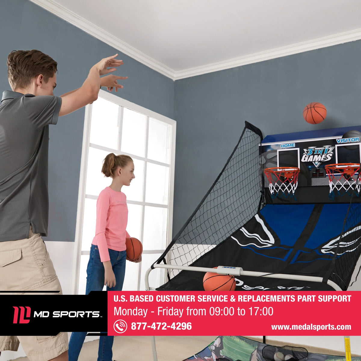 3 in 1 Basketball Football Baseball Game with LED Scoring System T900