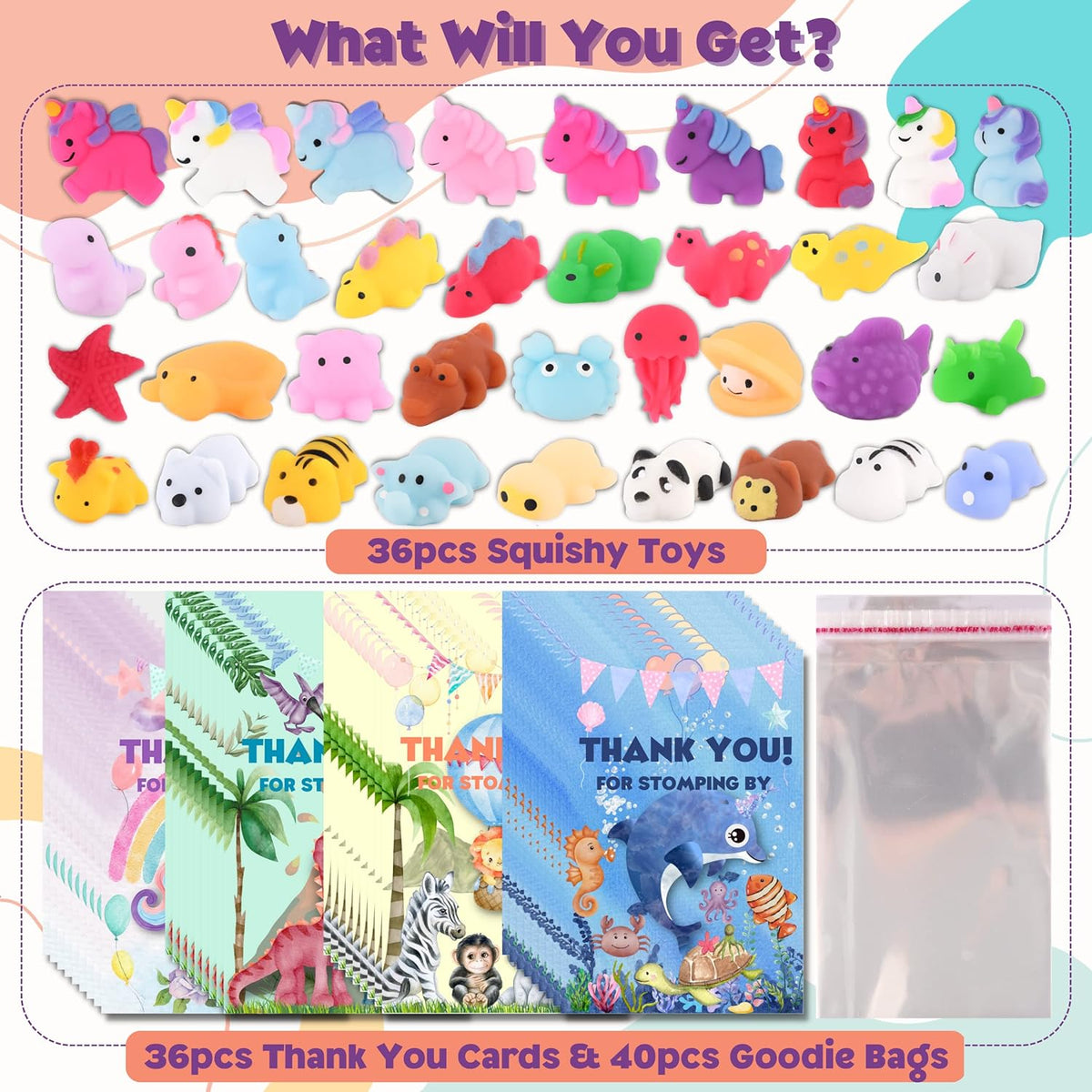 36 Packs Mini Stress Relief Toys G97363