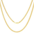 14k Yellow Gold Miami Cuban Link Chain Pendant Necklace P10260