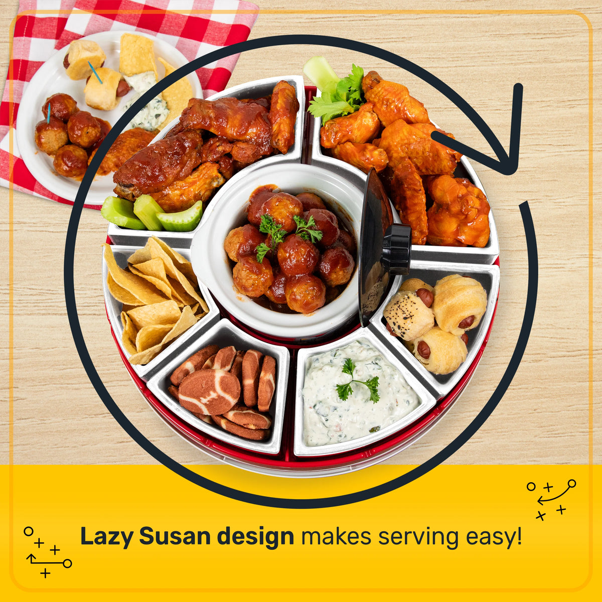 Lazy Susan Appetizer Server X61866