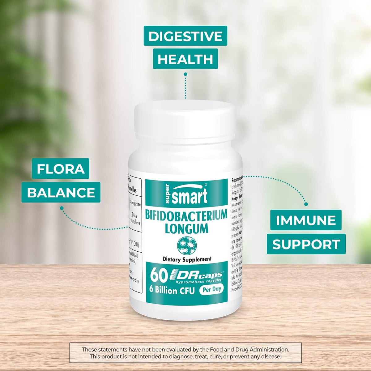 Bifidobacterium Longum Probiotics Supplement 60 DR Capsules X87801