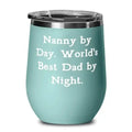 Cute Dad Wine Glass, Wine Tumbler N3622